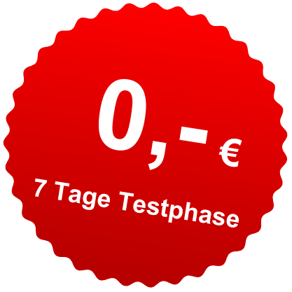 7 Tage gratis Testphase