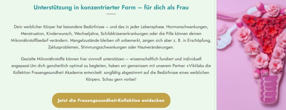 Vorschau Frauengesundheits-Akademie - Mikronährstoffe