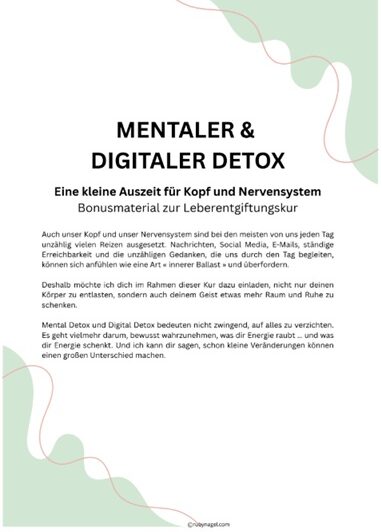 Ruby Nagel Mentaler und Digitaler Detox